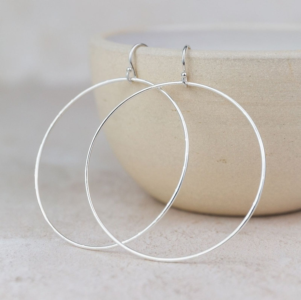 Sterling Silver Geo Circle Earring