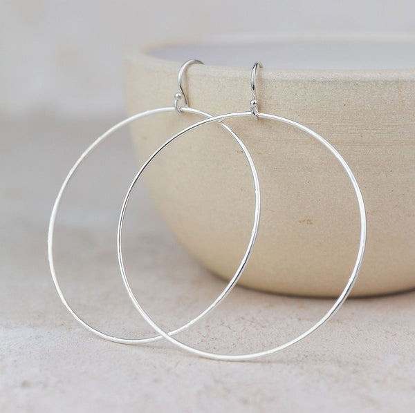 Sterling Silver Geo Circle Earring