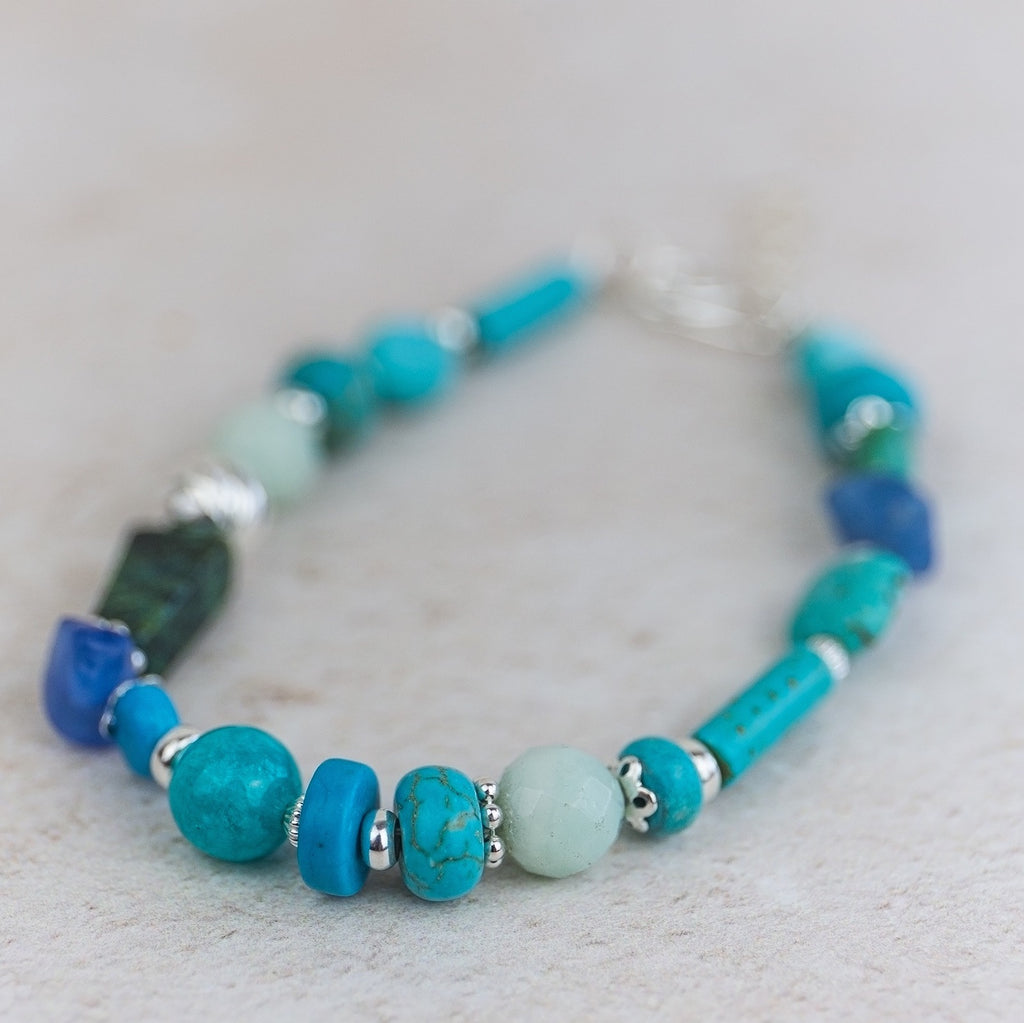 Sterling Silver & Semi Precious Stone Bracelet