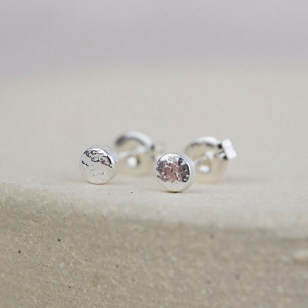 Sterling Silver Mini Circle Studs