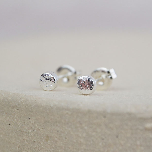 Sterling Silver Mini Circle Studs