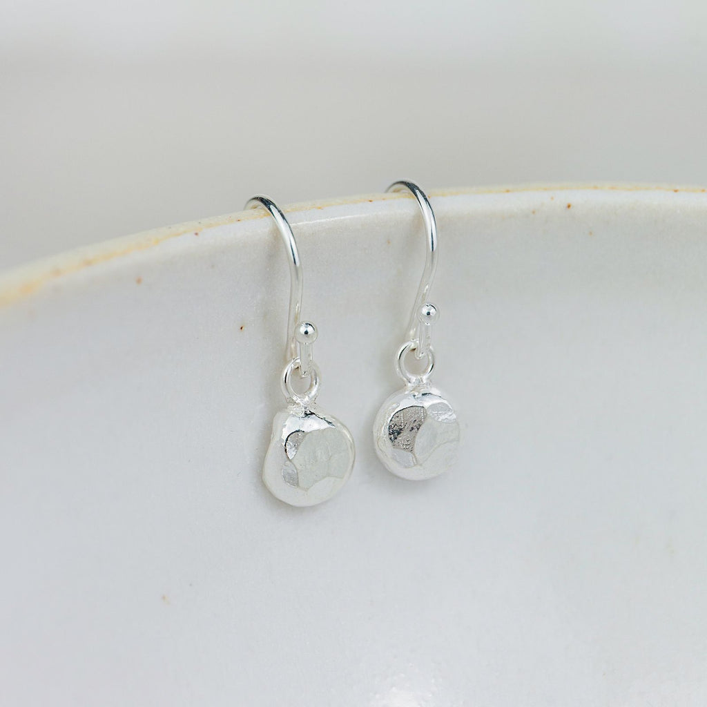 Sterling Silver Nugget Earrings
