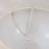 Sterling Silver Short Star and Moon  Charm Necklace