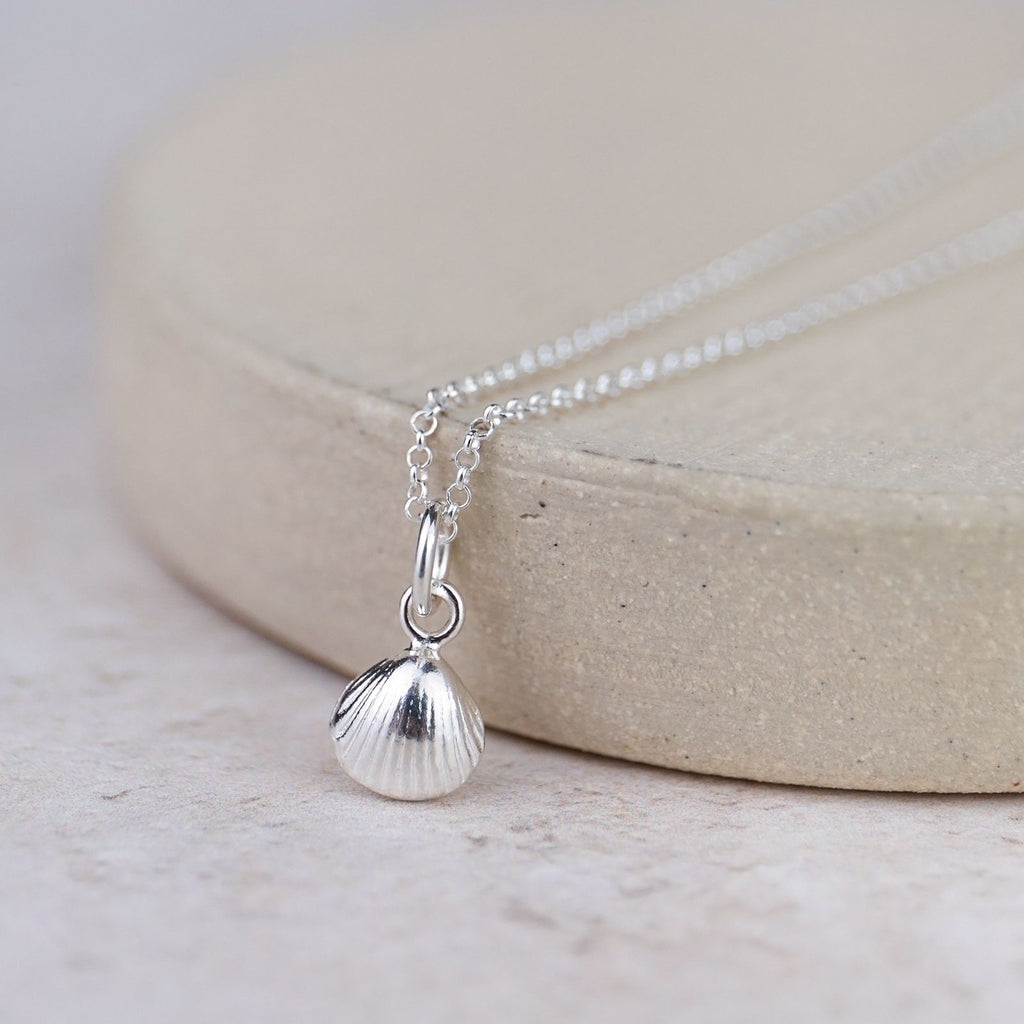 Sterling Silver Shell Charm Pendant