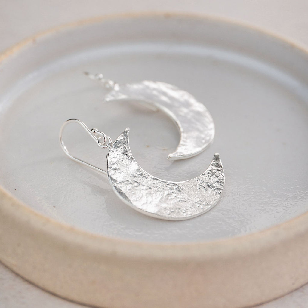 Sterling Silver Cresent Moon Earrings