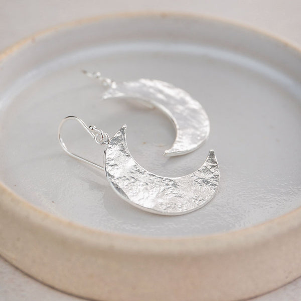 Sterling Silver Cresent Moon Earrings