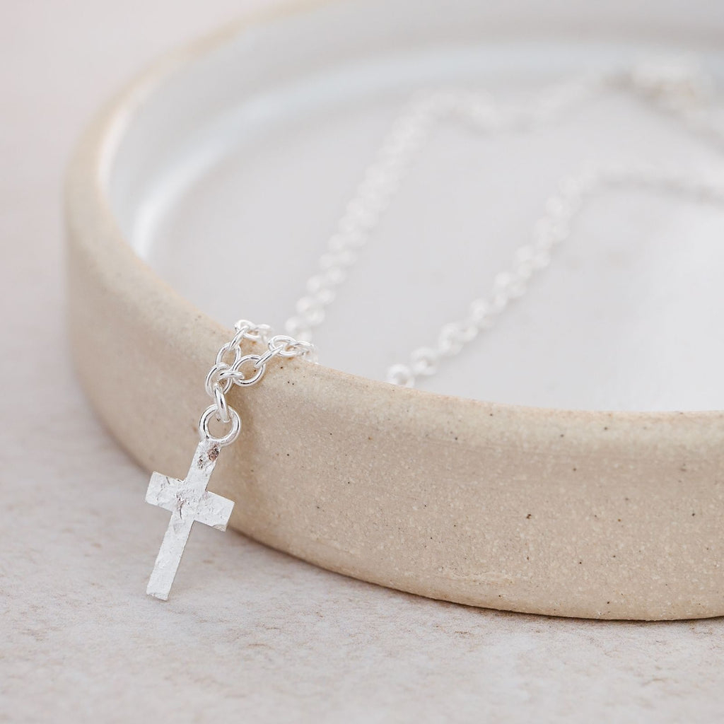 Sterling Silver Cross Charm Anklet