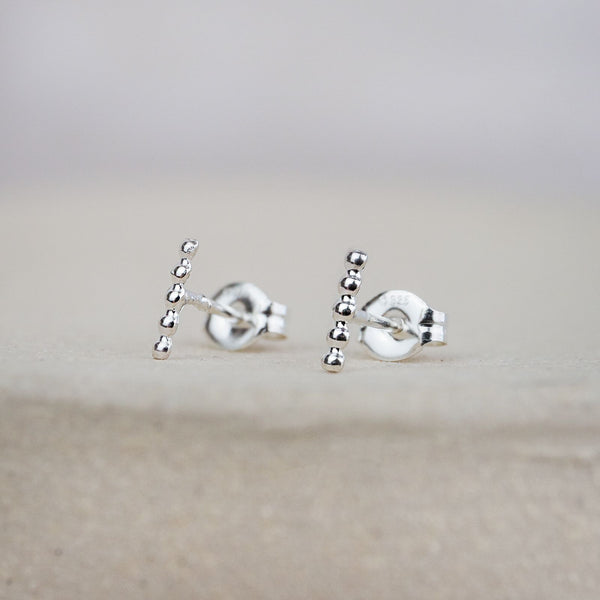 Sterling Silver Mini Dotty Stick Studs