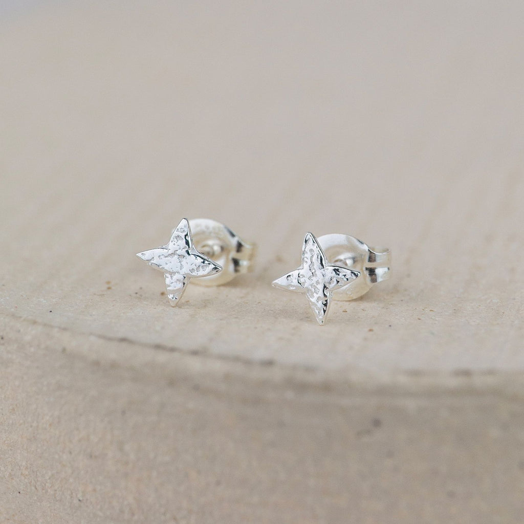 Sterling Silver North Star Mini Studs