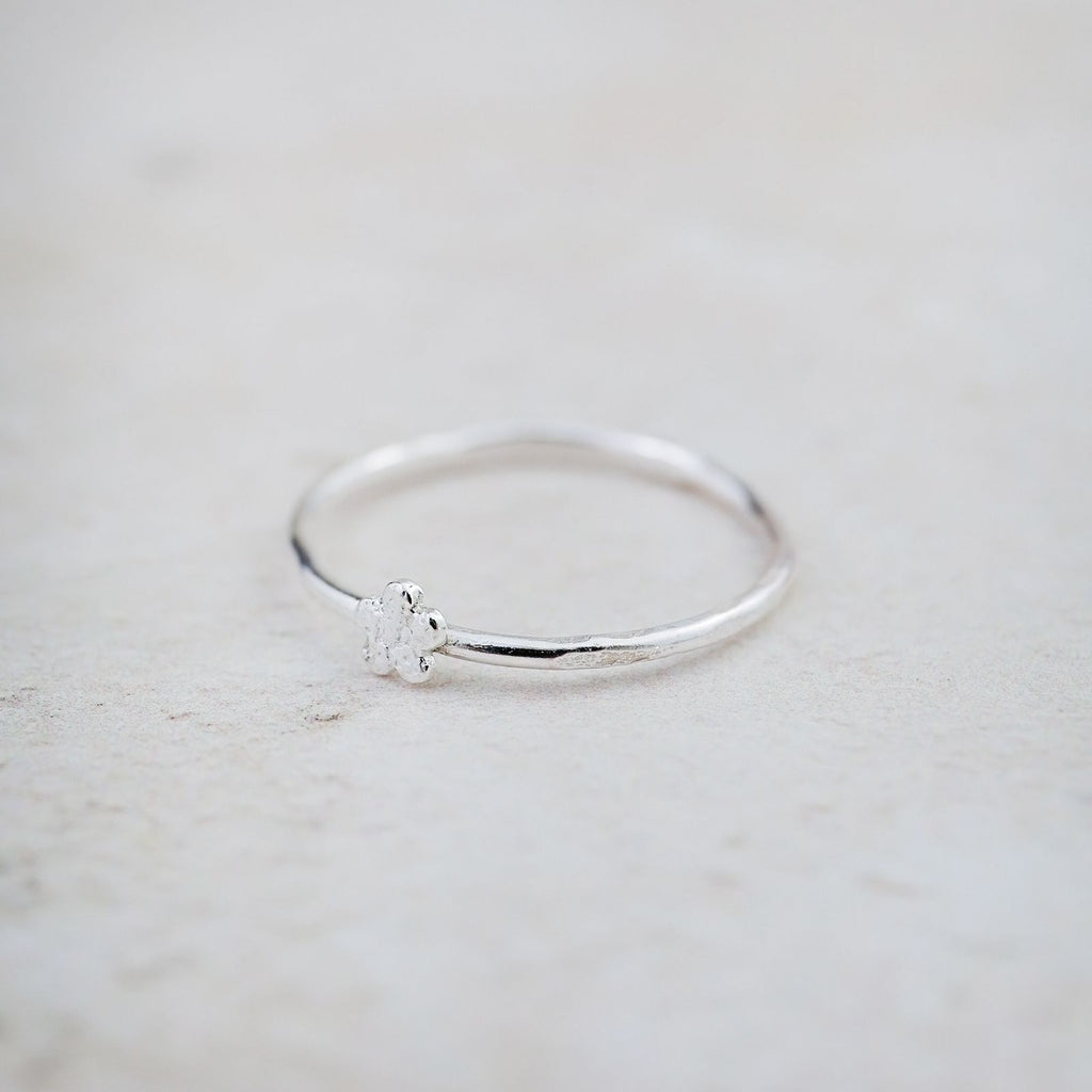 Sterling Silver Mini Flower Ring