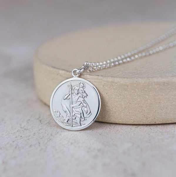 Silver St Christopher Pendant