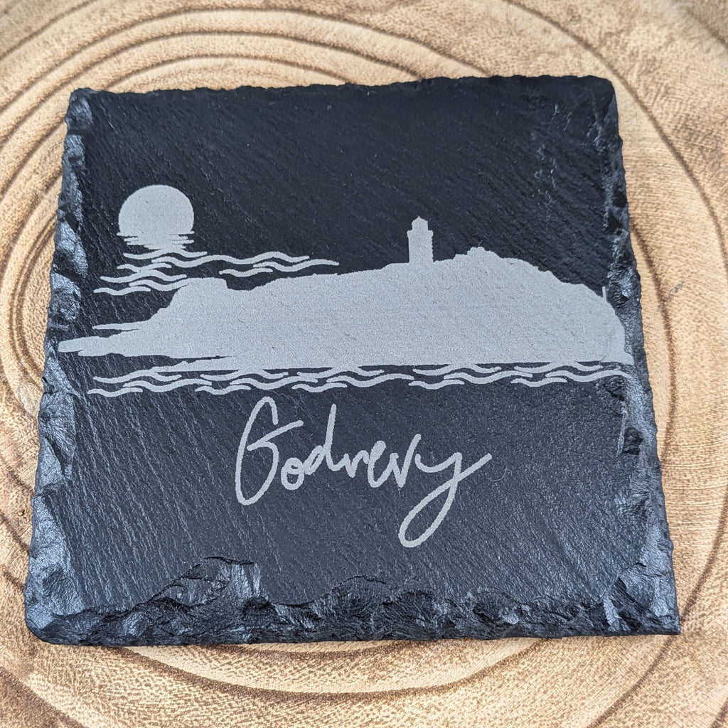 Inspired by Cornwall Slate Coaster