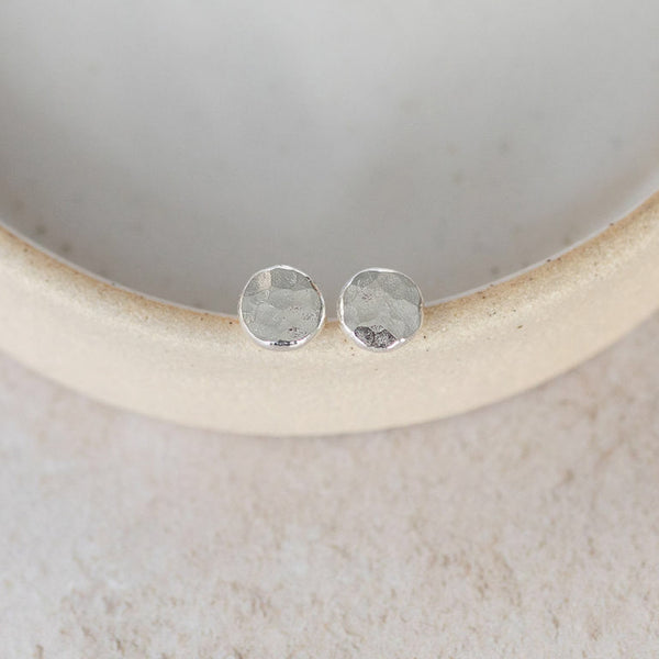 Sterling Silver Nugget Studs - Medium and Small